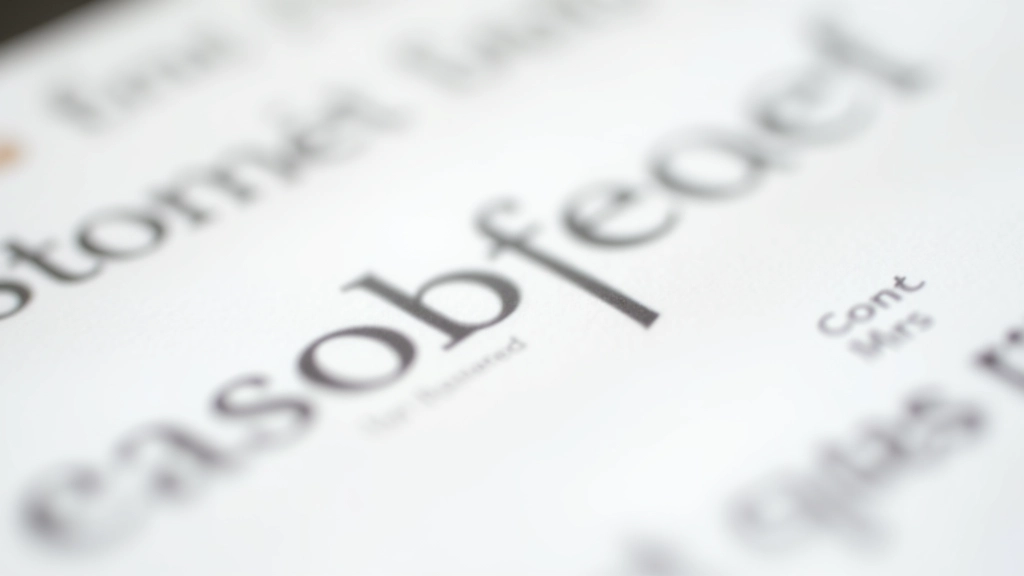 Várias amostras de tipografia em diferentes estilos, mostrando contraste entre fontes serif e sans-serif em composição visual